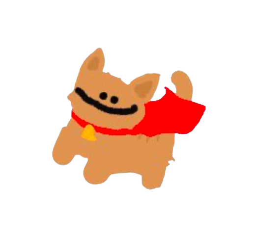 Gizmo in a red superhero cape